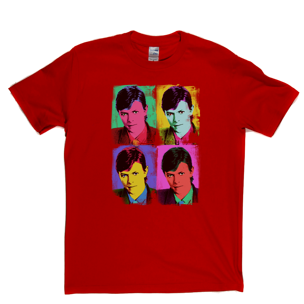 David Bowie Distressed Pop Art T-Shirt