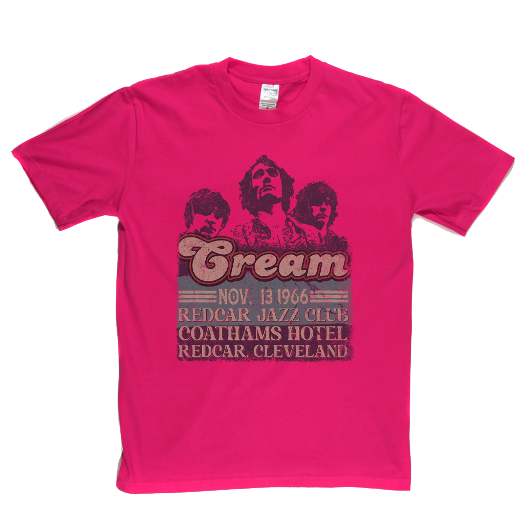 Cream 1966 Redcar Poster T-Shirt