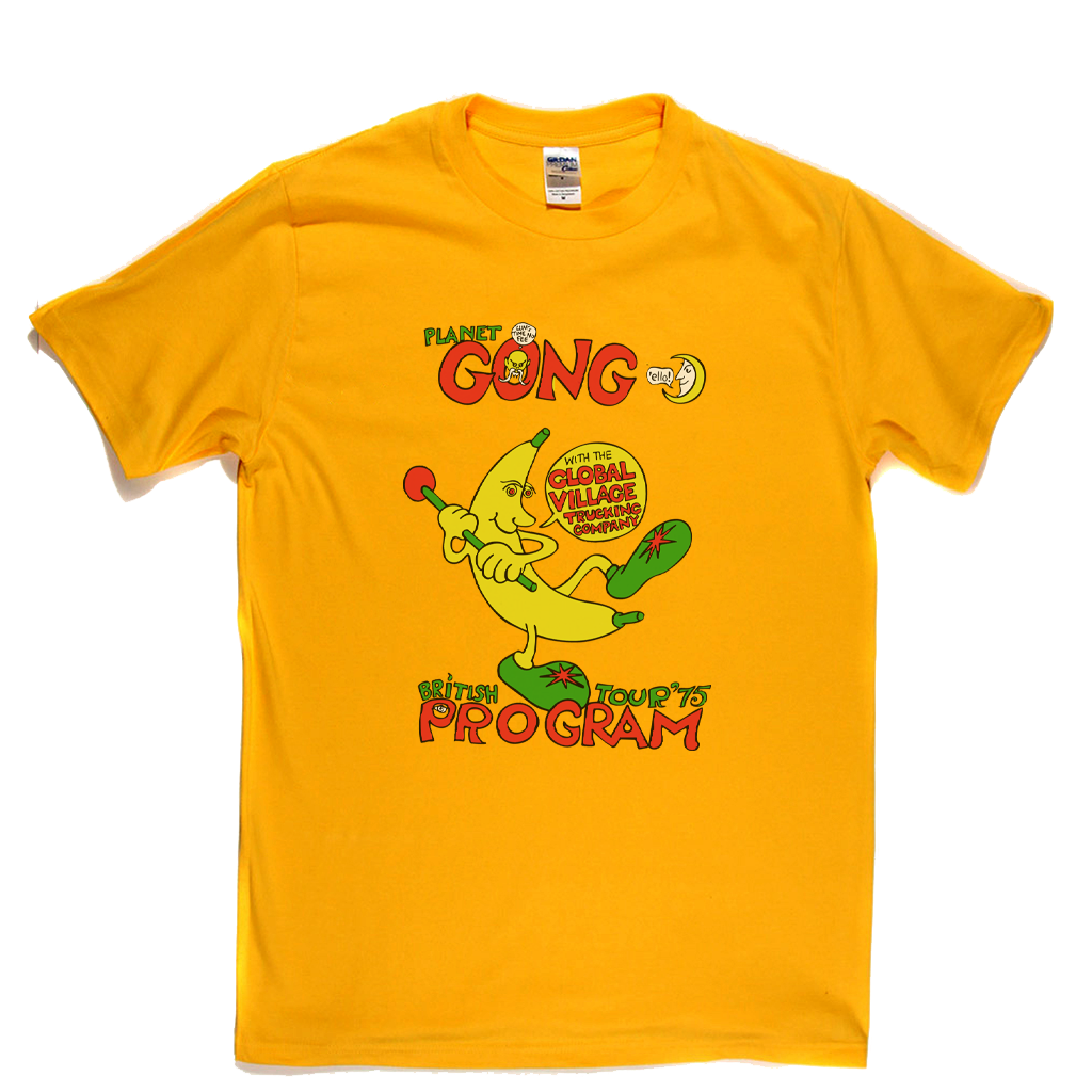 Planet Gong British Tour 75 Program T-Shirt