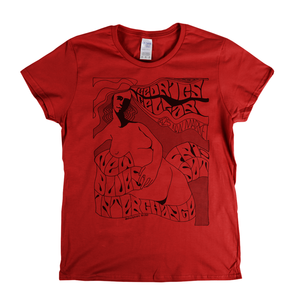 New Blues Interchange At Cedrics Cellar 1967 Womens T-Shirt