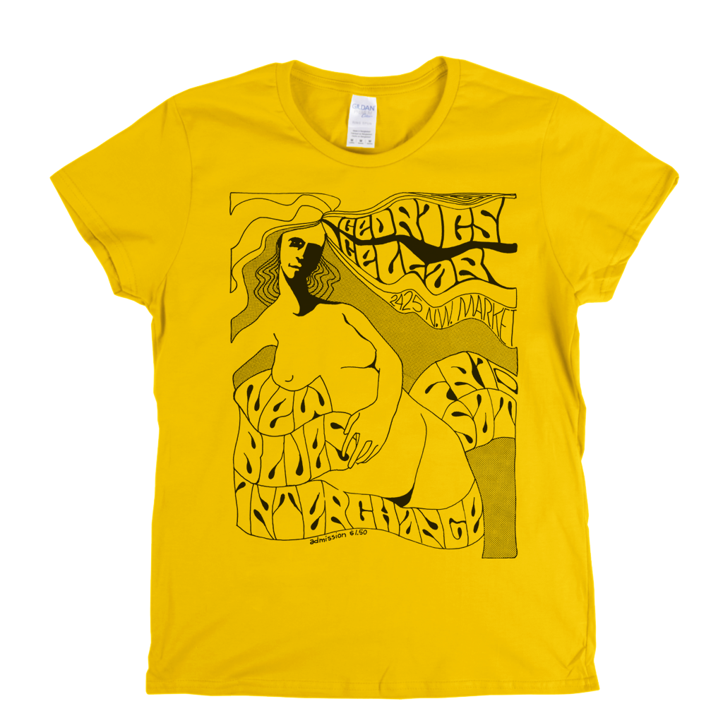 New Blues Interchange At Cedrics Cellar 1967 Womens T-Shirt