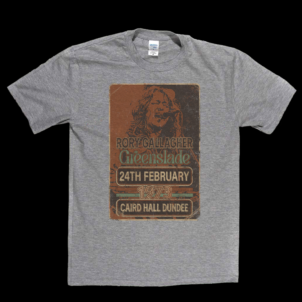 Rory Gallagher Greenslade 1973 Dundee T-Shirt