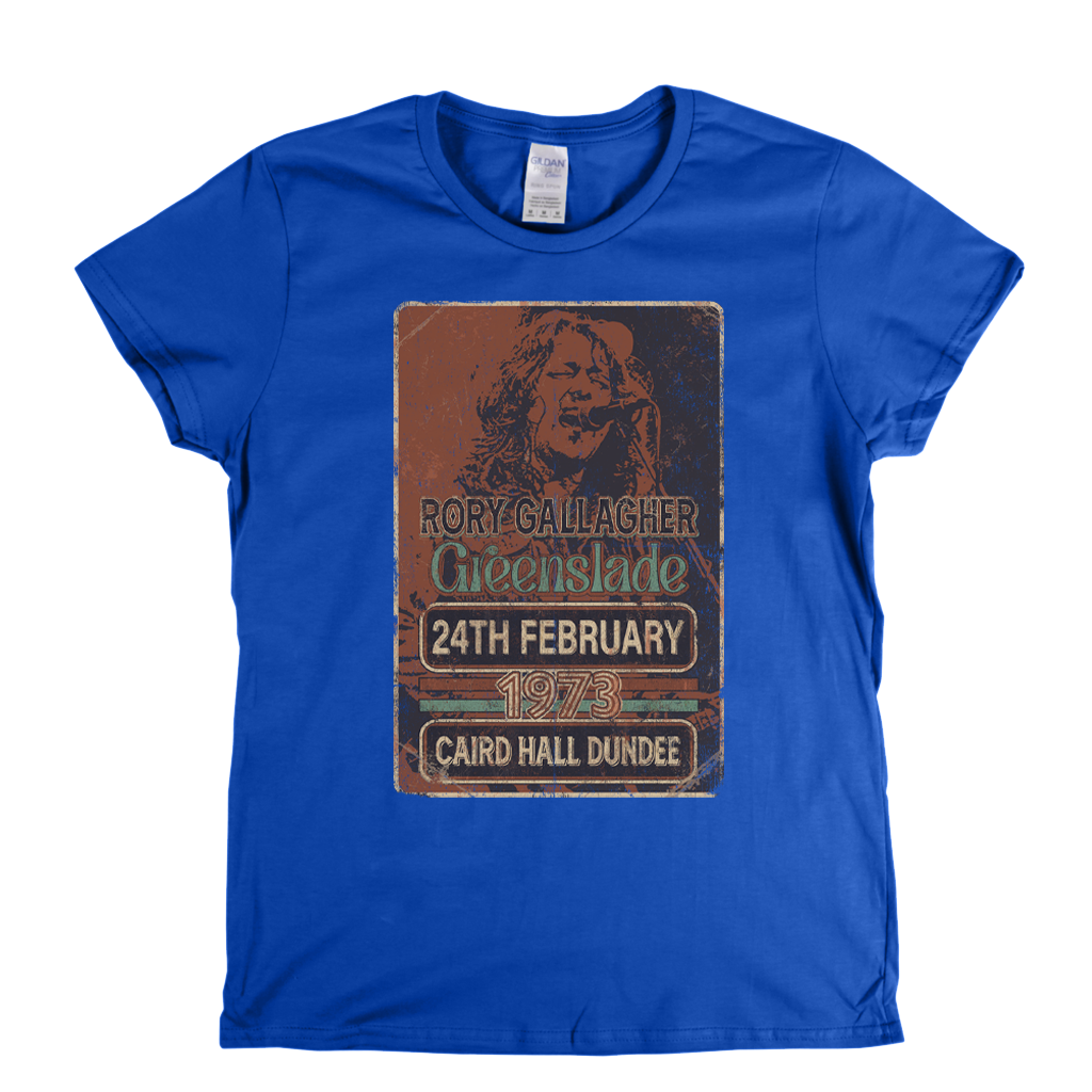 Rory Gallagher Greenslade 1973 Dundee Womens T-Shirt