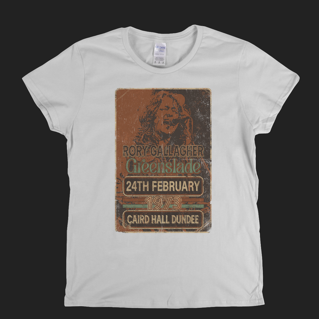 Rory Gallagher Greenslade 1973 Dundee Womens T-Shirt