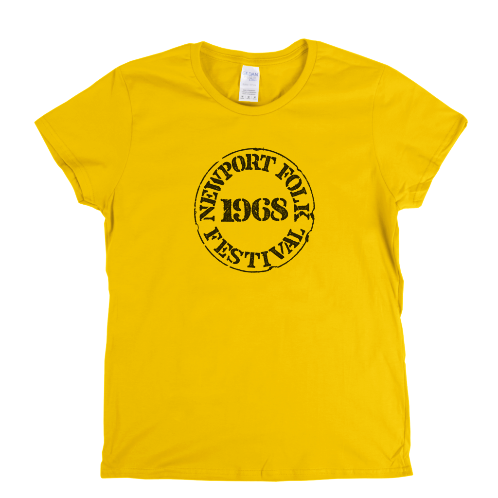 Newport Folk Festival 1968 Womens T-Shirt