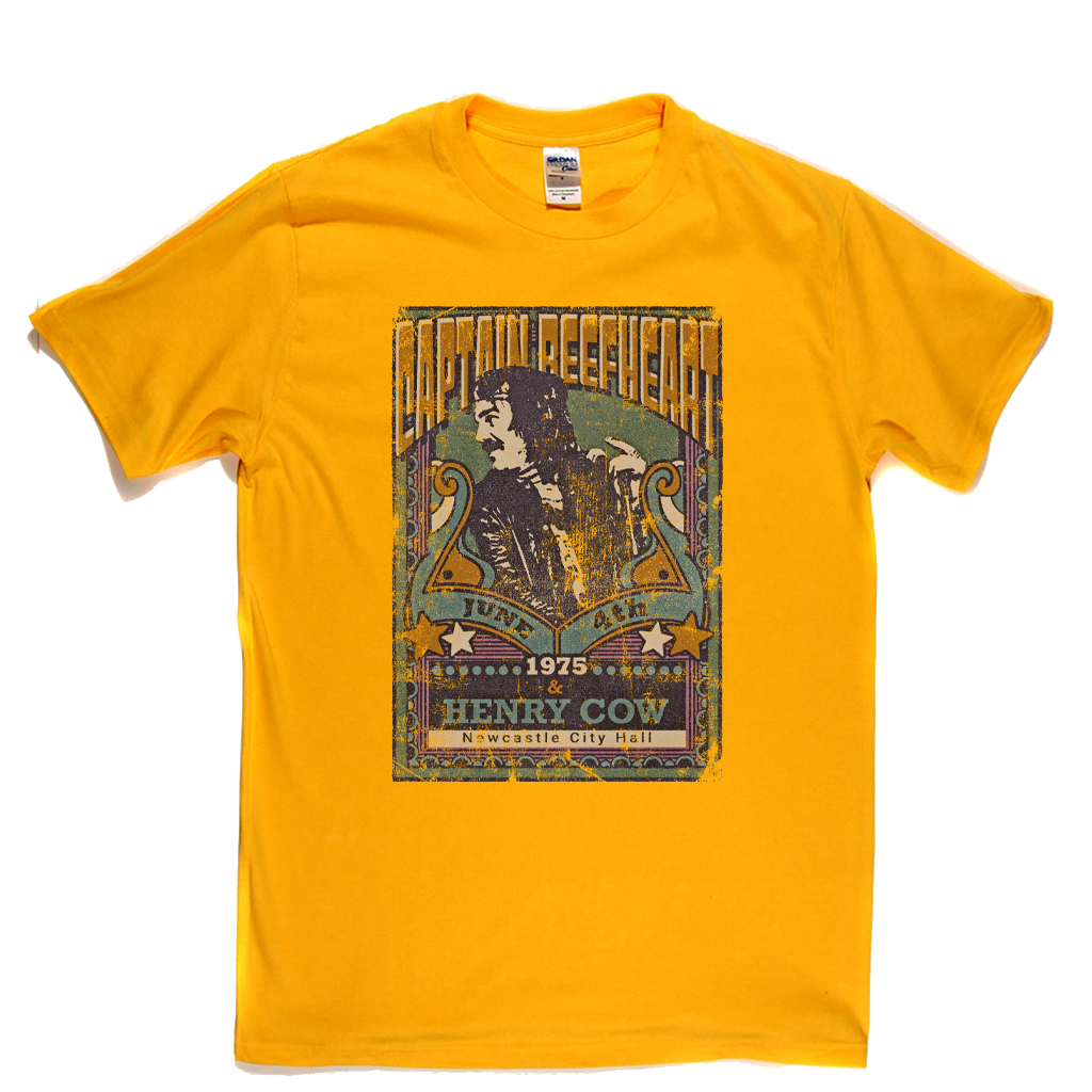 Captain Beefheart Henry Cow Gig Poster T-Shirt