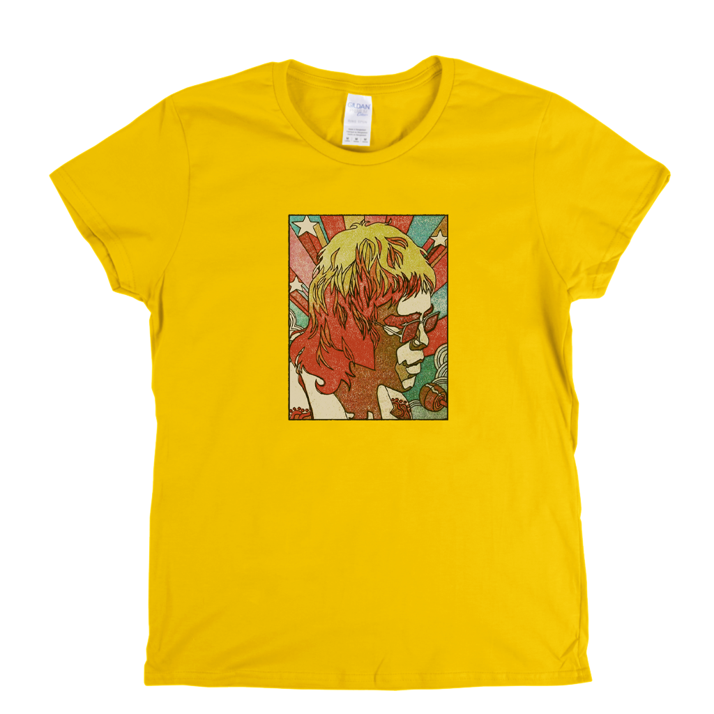 Elton John 1971 Poster Womens T-Shirt