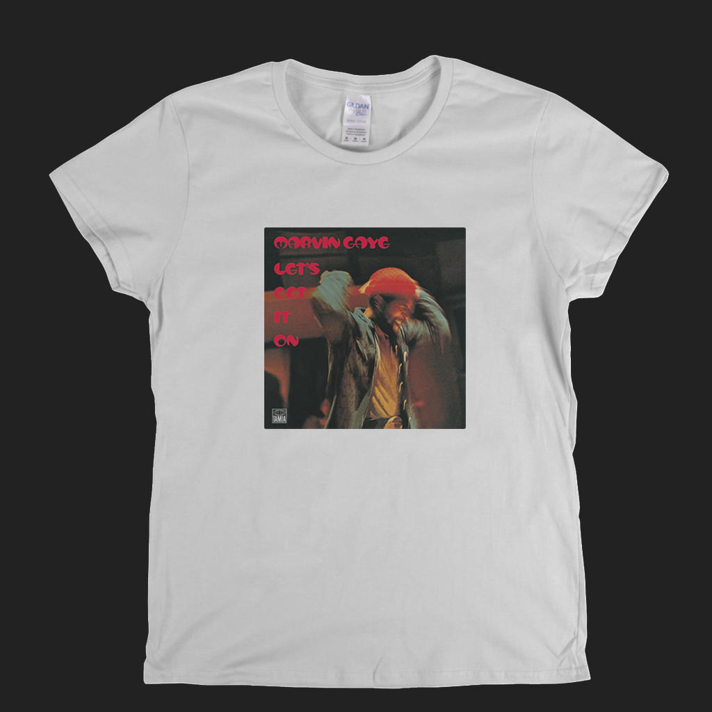 Marvin Gaye Lets Get It On Album Womens T-Shirt