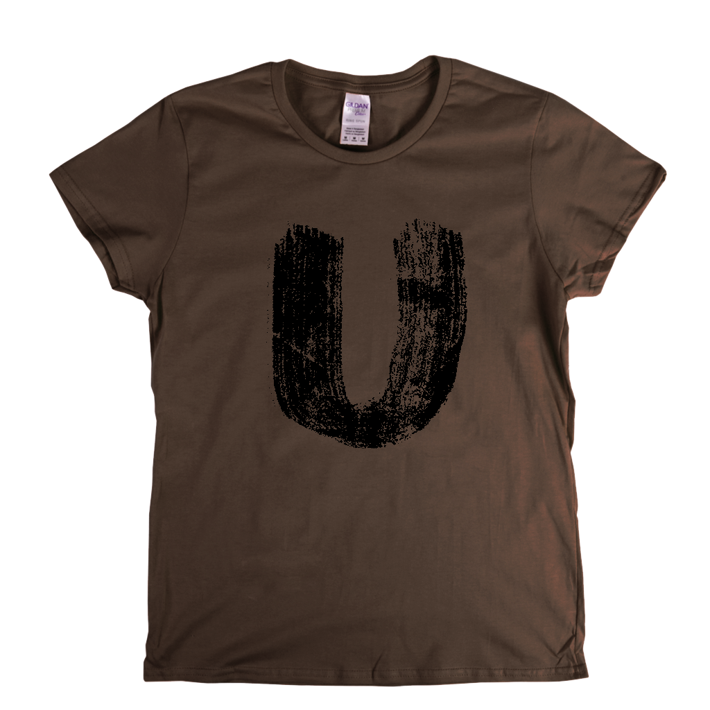 Letter U Womens T-Shirt