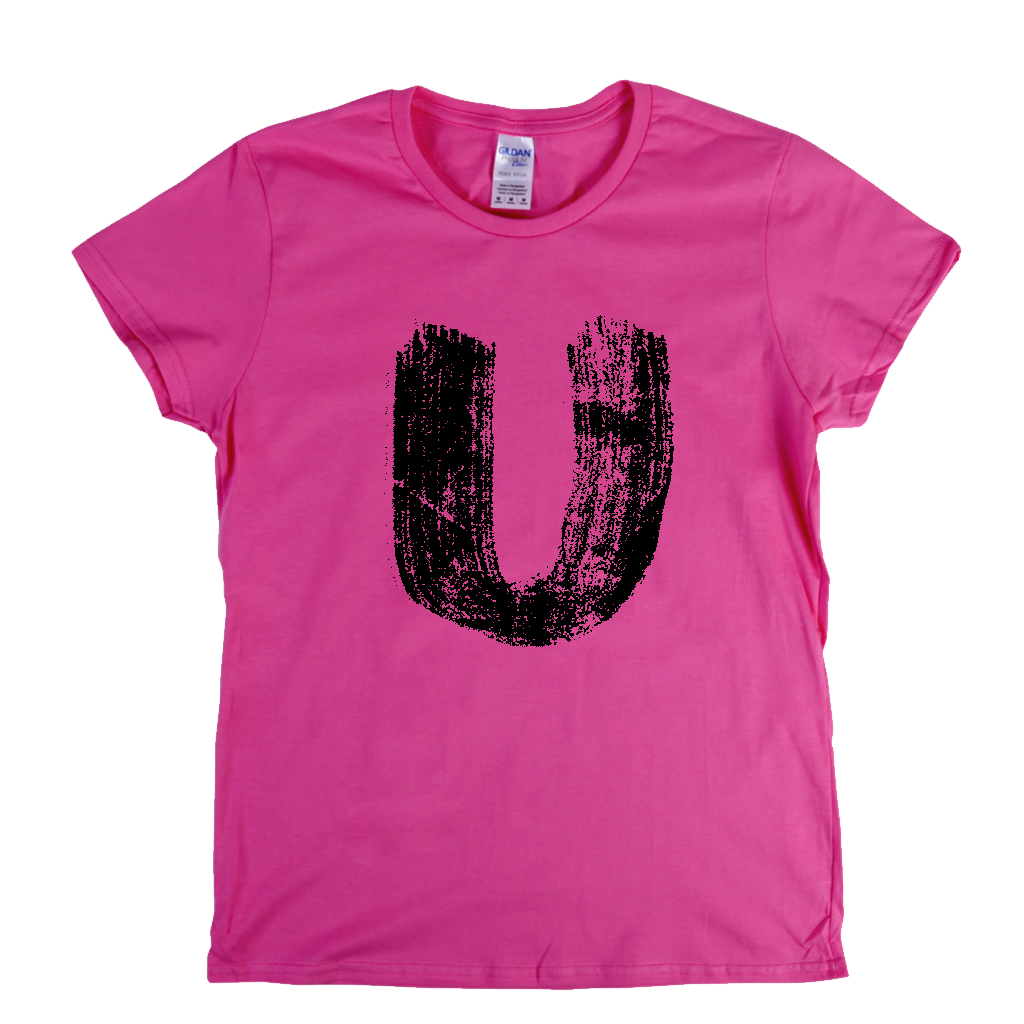 Letter U Womens T-Shirt