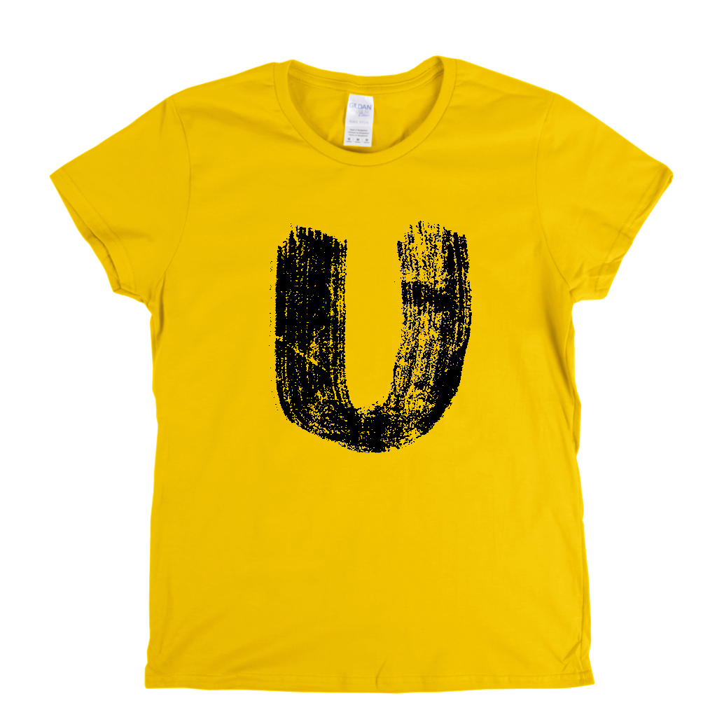 Letter U Womens T-Shirt