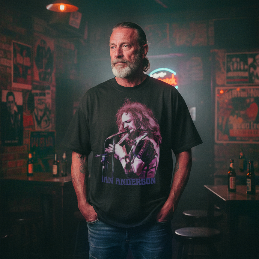 Ian Anderson Jethro Tull Flute T-Shirt