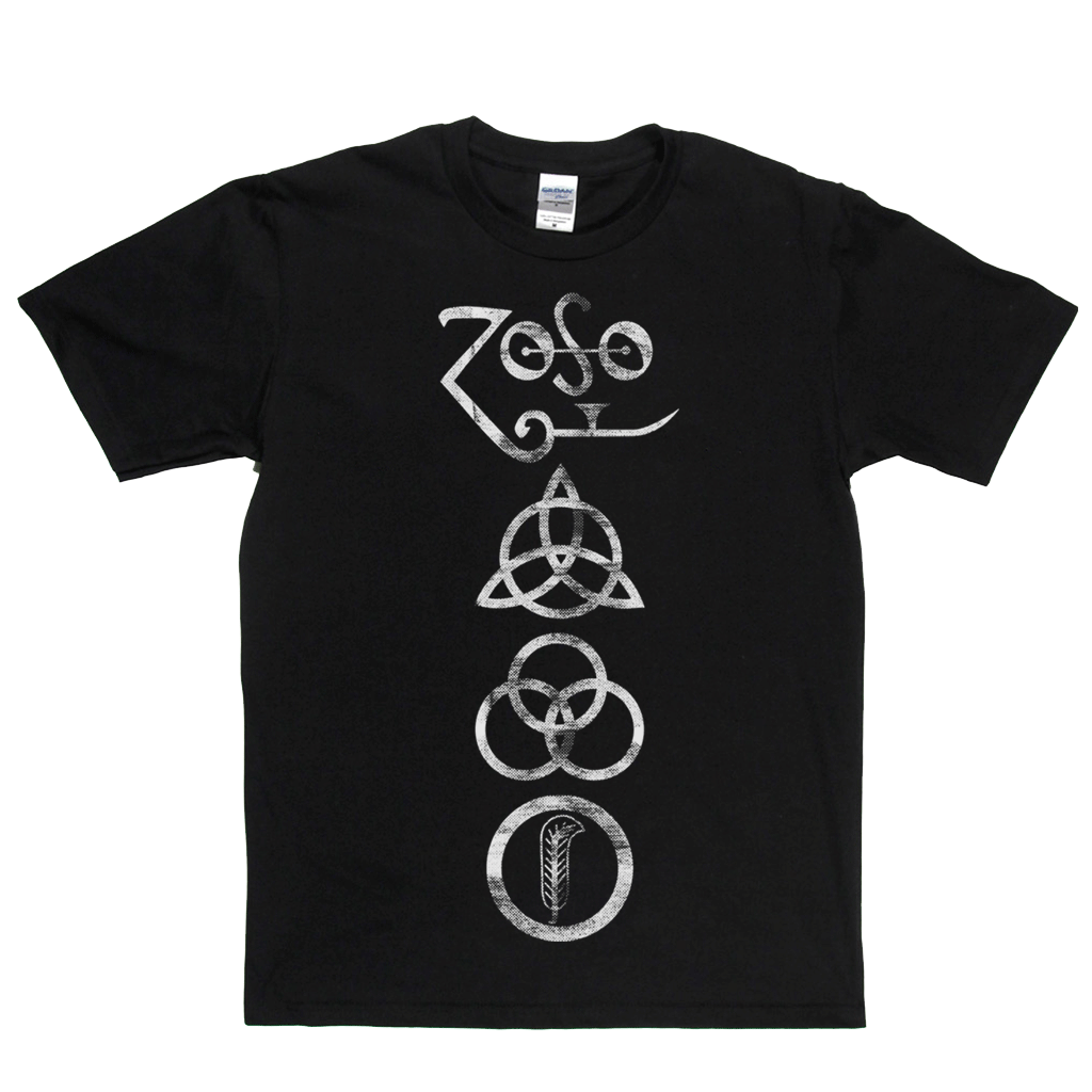 Led Zeppelin Cotton T Shirt IV Zoso Shirt Tour Music Tour Dates