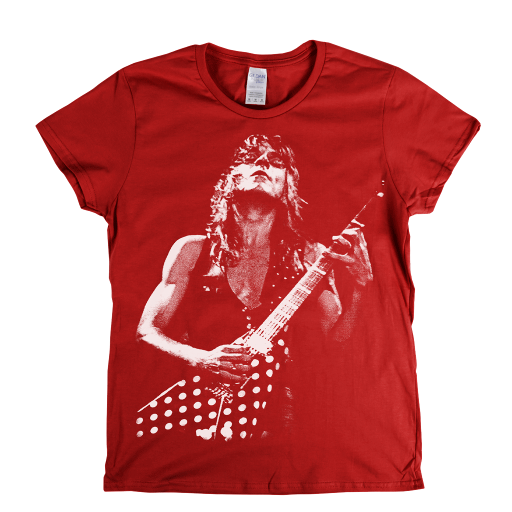 Randy Rhoads On Stage Womens T-Shirt