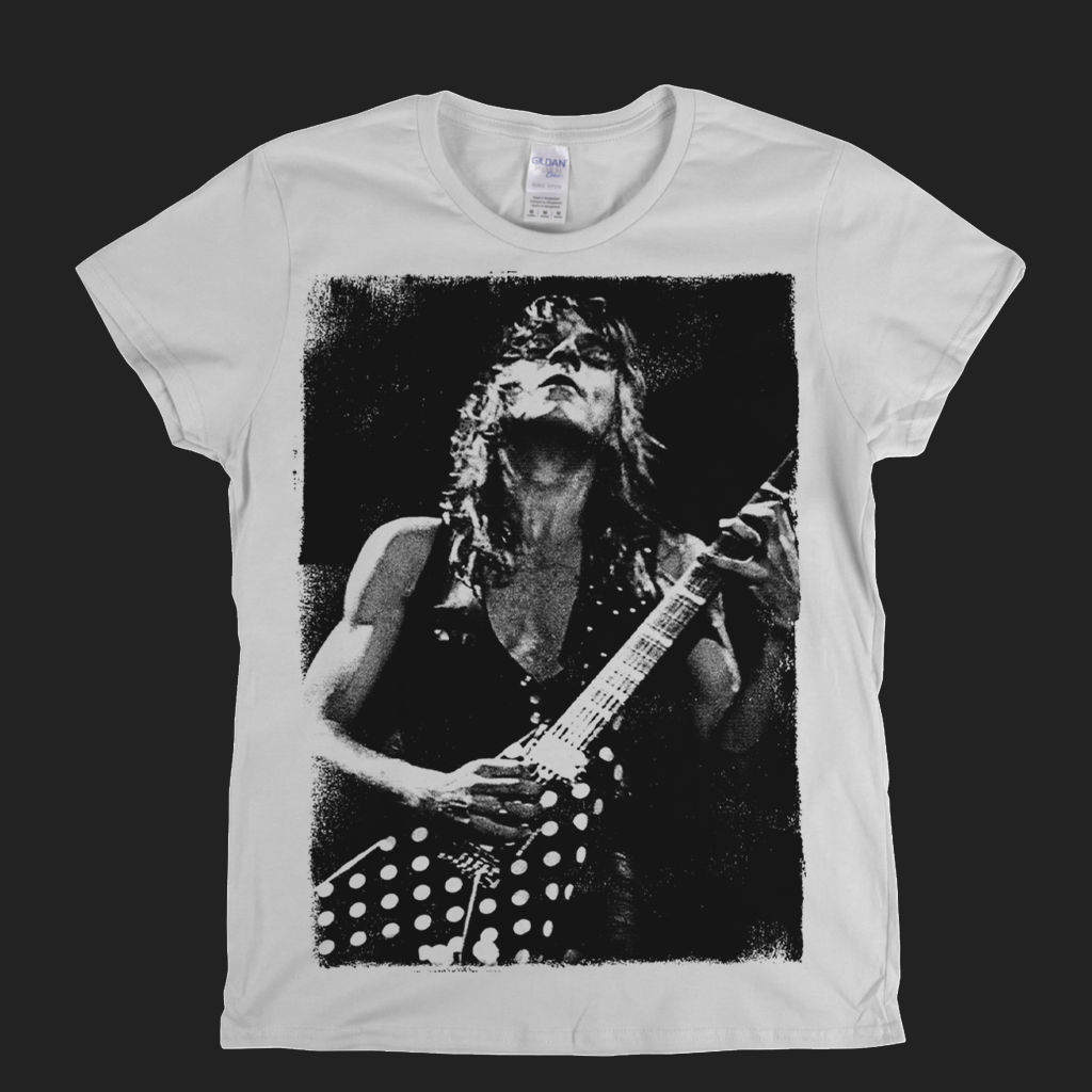 Randy Rhoads On Stage Womens T-Shirt