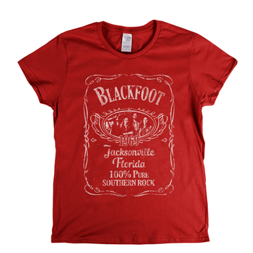 Blackfoot Liquor Label Womens T-Shirt
