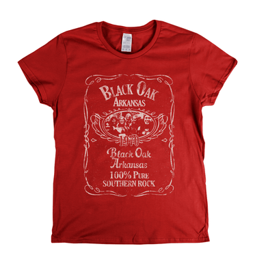 Black Oak Arkansas Liquor Label Womens T-Shirt