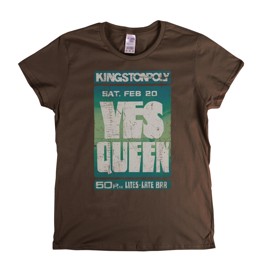 Yes Queen Kingston Poly Poster Womens T-Shirt