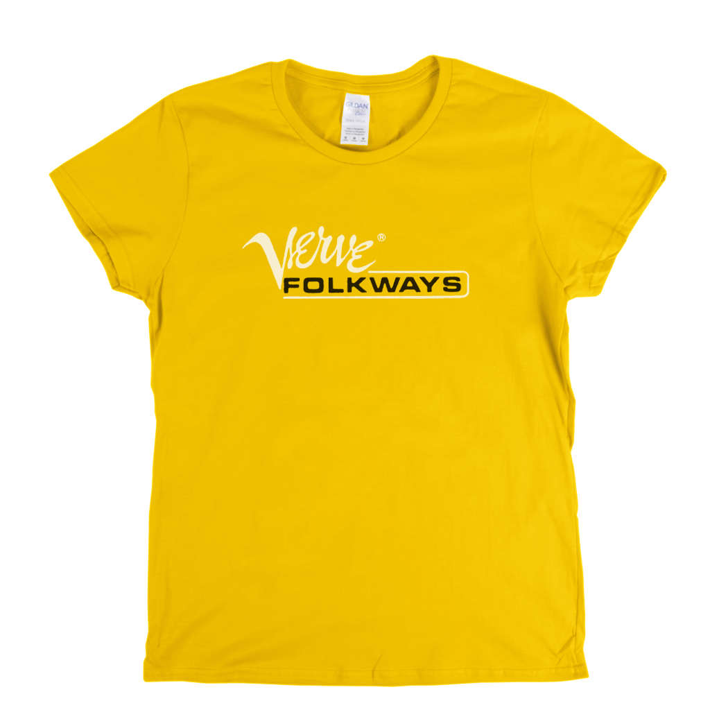Verve Folkways Record Label Logo Womens T-Shirt