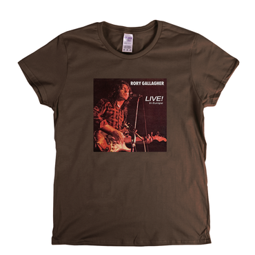 Rory Gallagher Live In Europe Womens T-Shirt