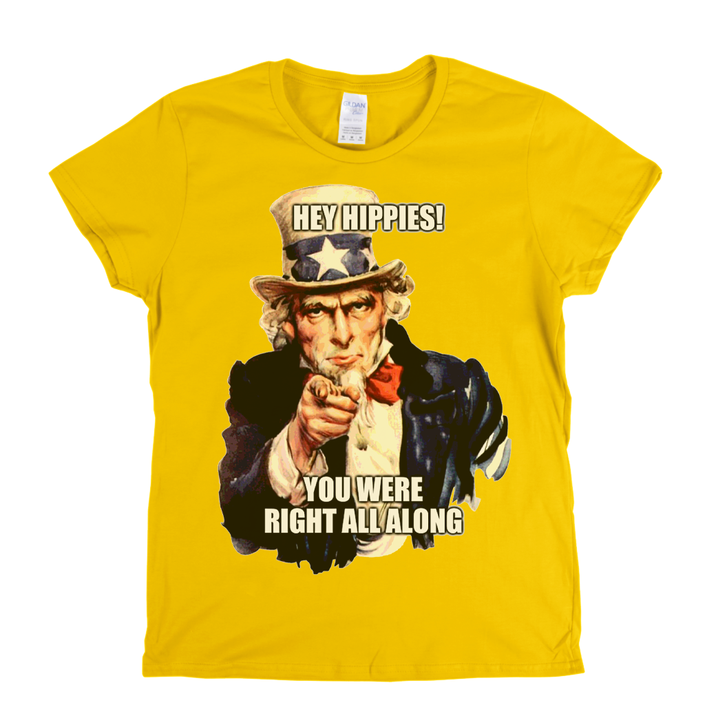 Hey Hippies Womens T-Shirt