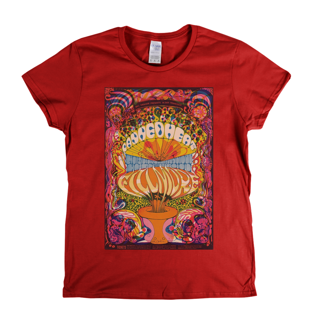 Fillmore West Canned Heat Poster Womens T-Shirt