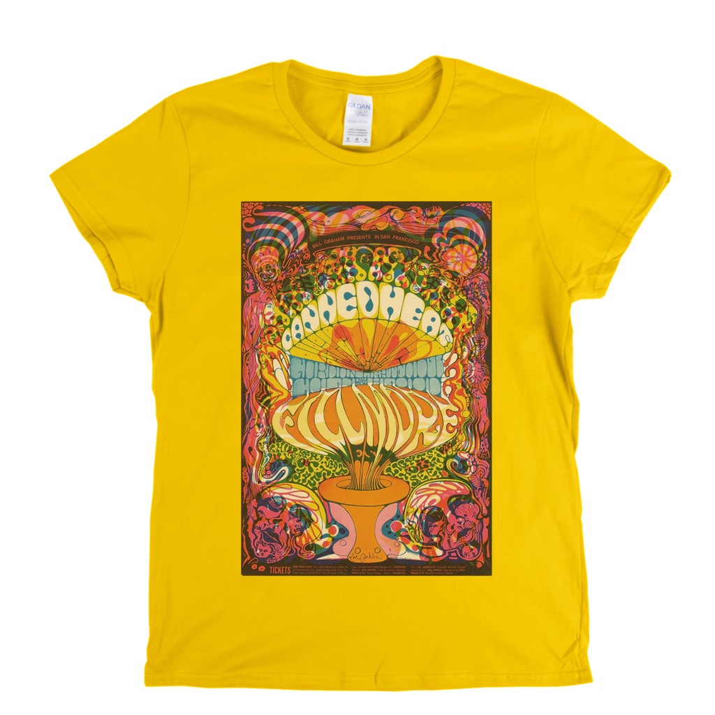 Fillmore West Canned Heat Poster Womens T-Shirt