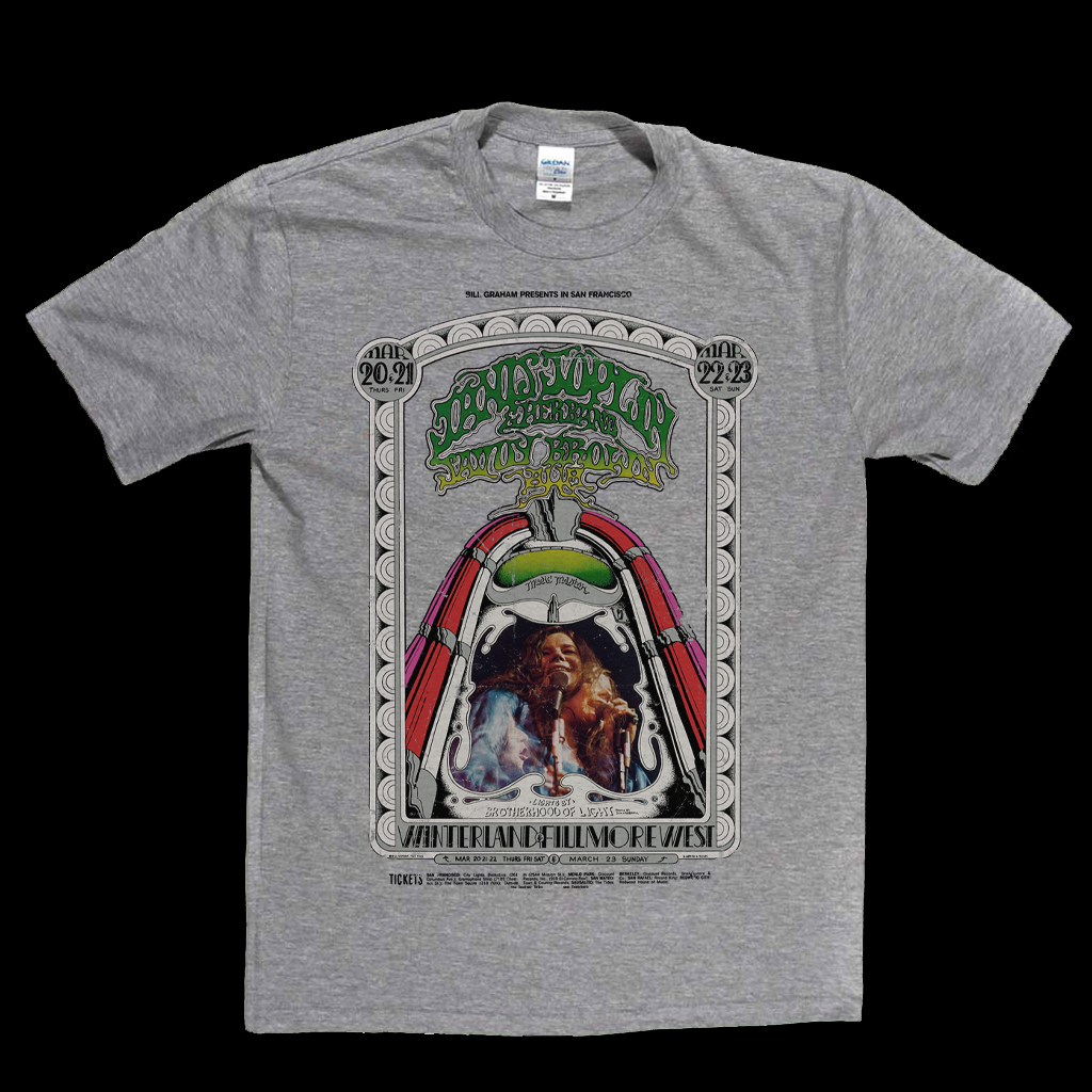 Janis Joplin Fillmore West Poster T-Shirt