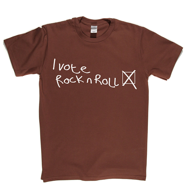 I Vote Rock N Roll T-shirt