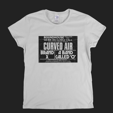 Curved Air Brand X Roundhouse Poster Womens T-Shirt