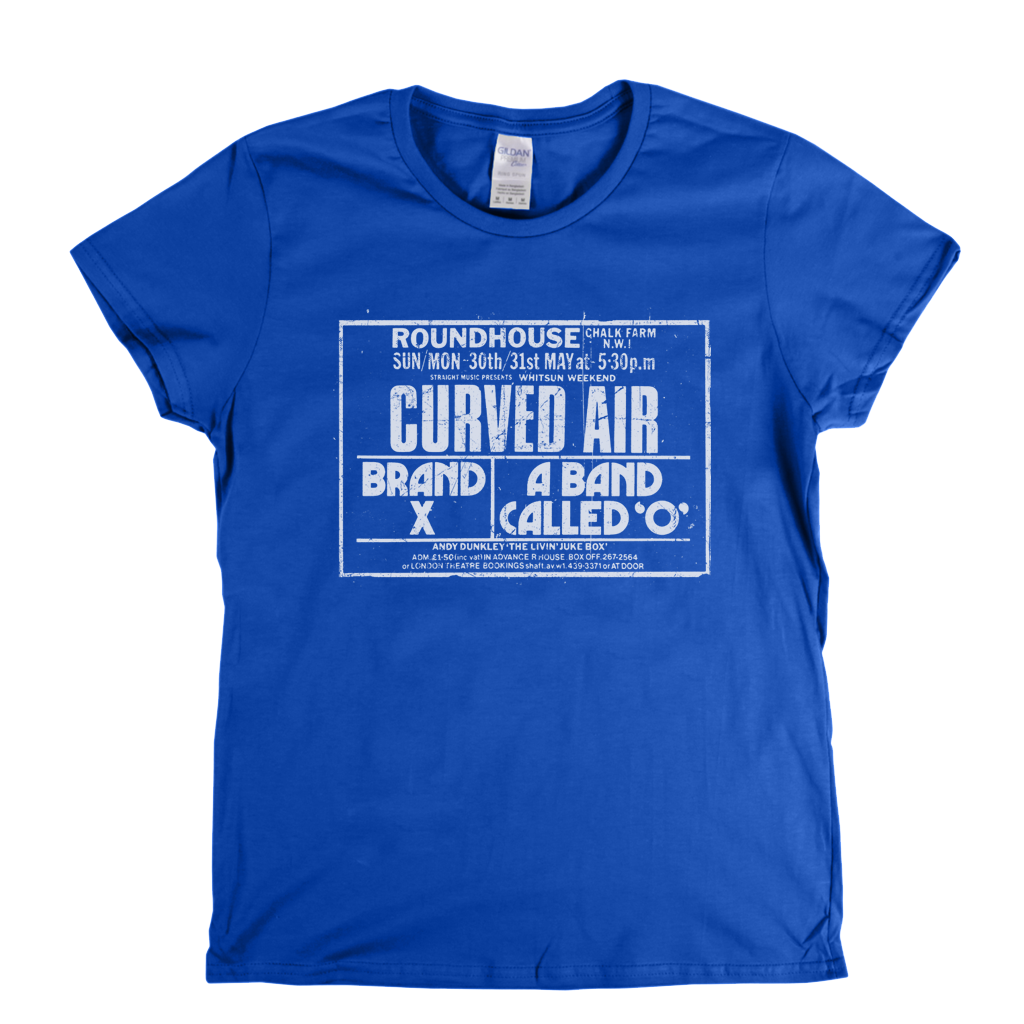 Curved Air Brand X Roundhouse Poster Womens T-Shirt