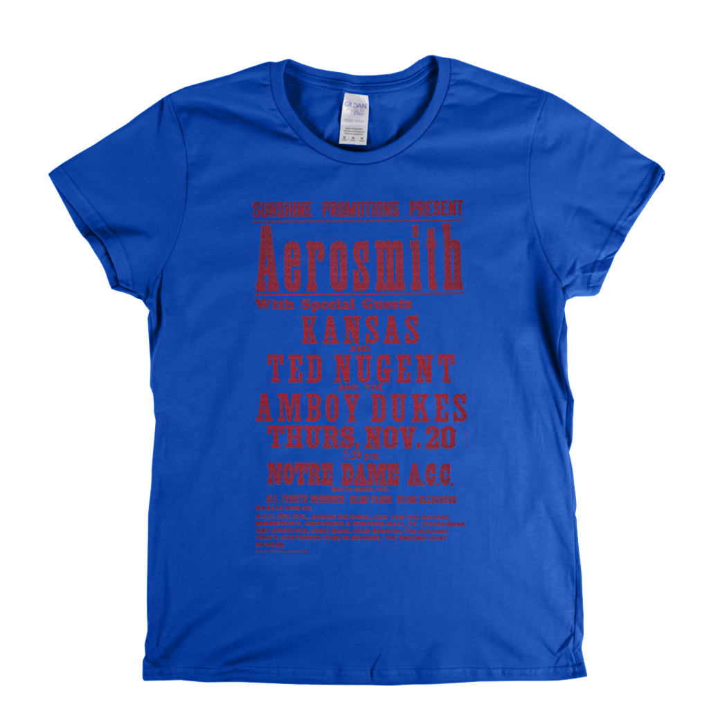 Aerosmith Gig Poster Womens T-Shirt