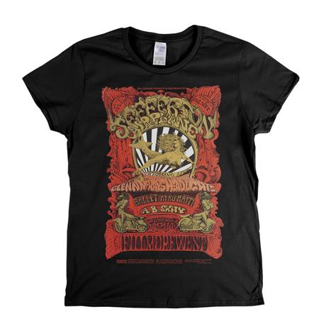 Jefferson Airplane Fillmore West Poster Womens T-Shirt