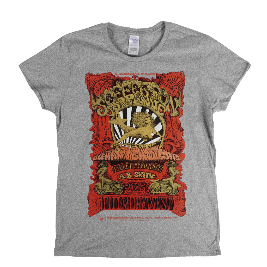Jefferson Airplane Fillmore West Poster Womens T-Shirt