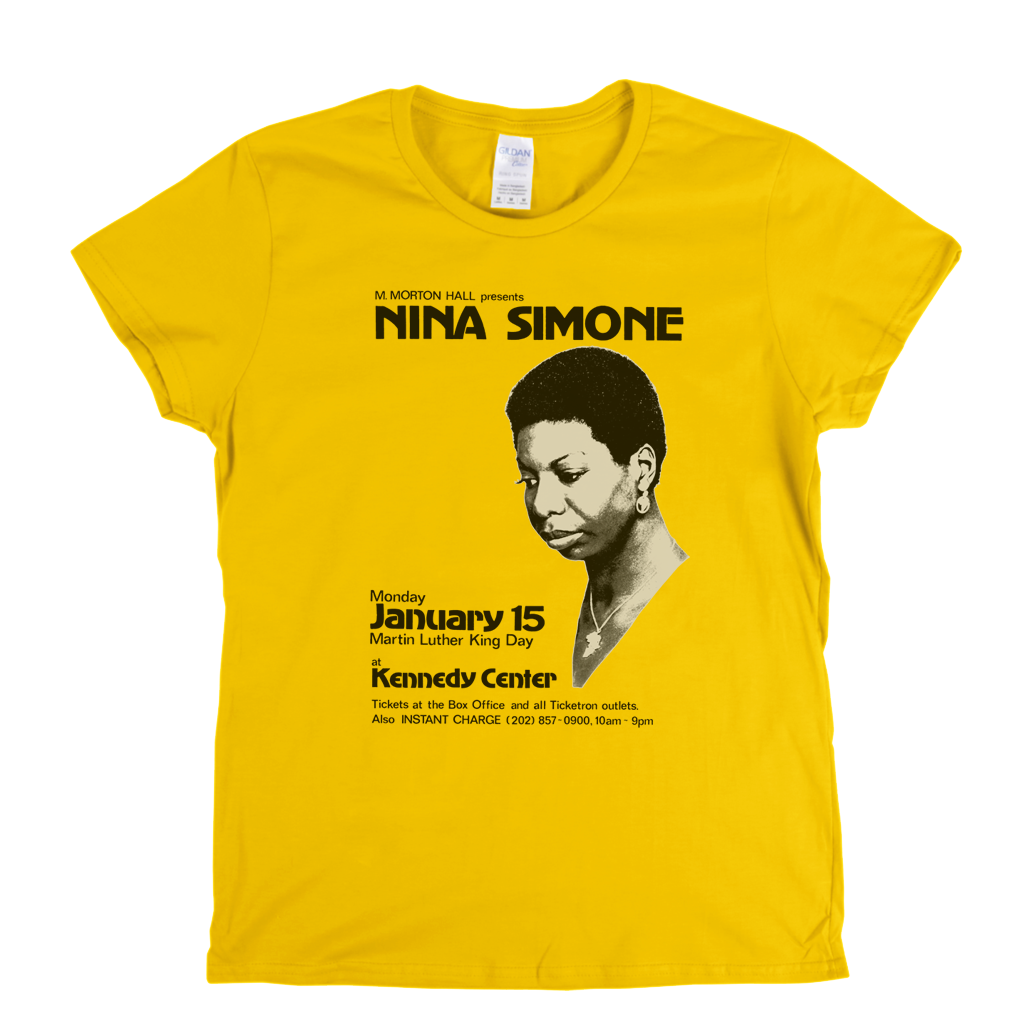 Nina Simone Poster Womens T-Shirt