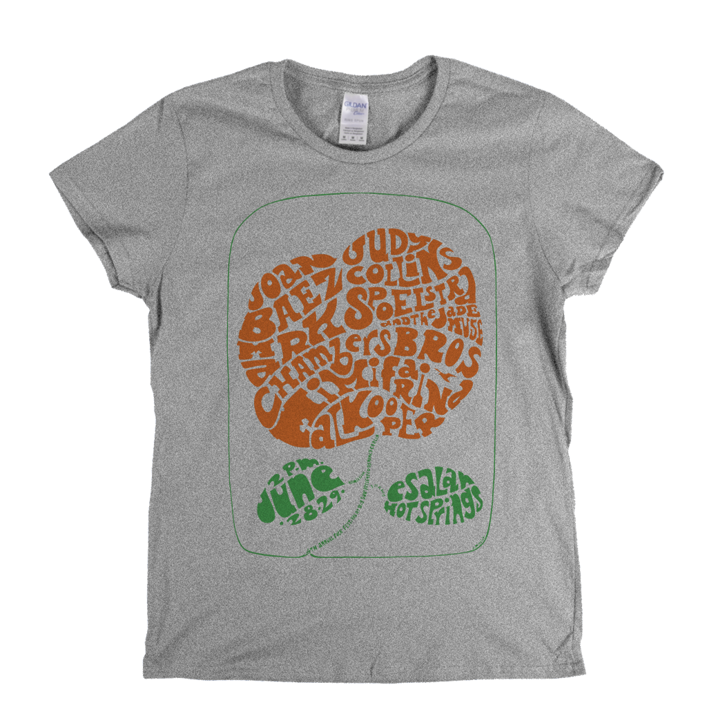Joan Baez Folk Festival Poster Womens T-Shirt