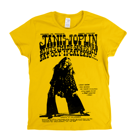 Janis Joplin Concert Poster Womens T-Shirt