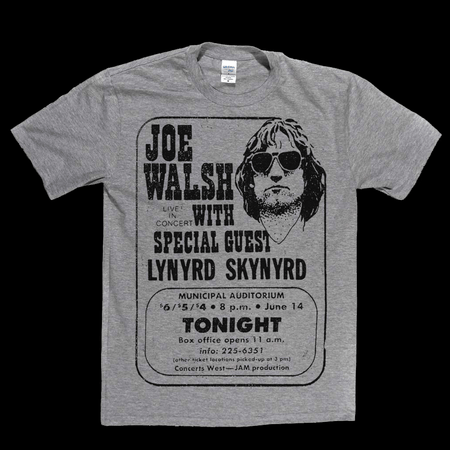 Joe Walsh Concert Poster T-Shirt