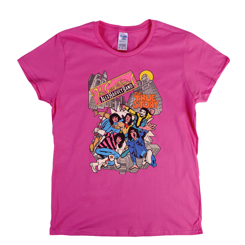 The Sensational Alex Harvey Band The True Story Womens T-Shirt