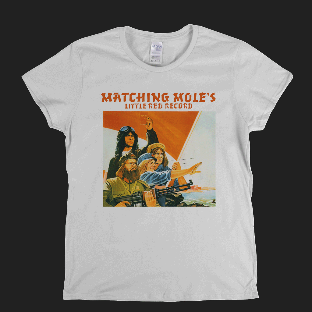Matching Moles Little Red Record Womens T-Shirt