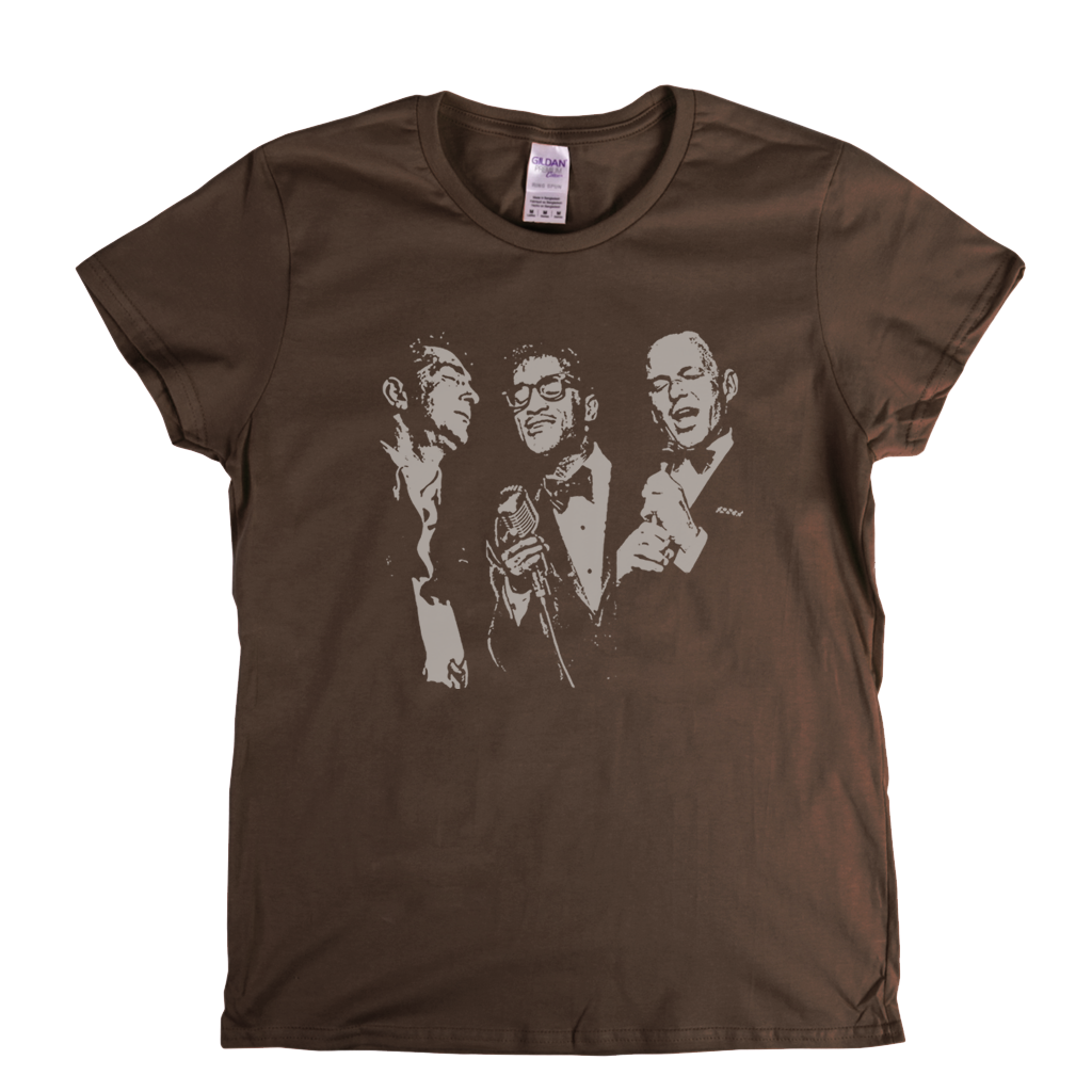 The Rat Pack Sammy Frank And Dean Womens T-Shirt