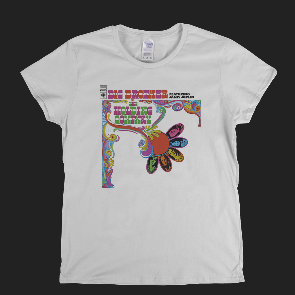 Big Brother And The Holding Company Featuring Janis Joplin Womens T-Shirt