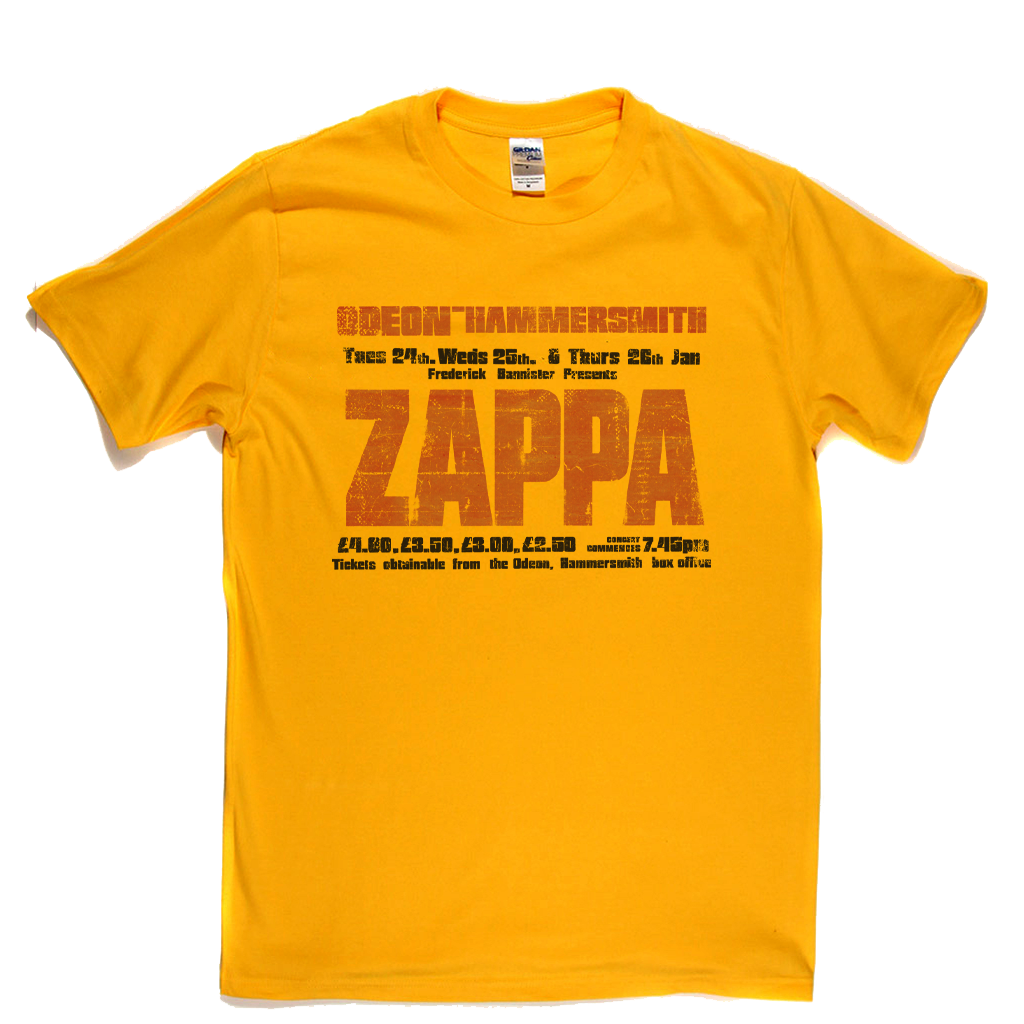 Zappa Odeon Gig Poster T-Shirt