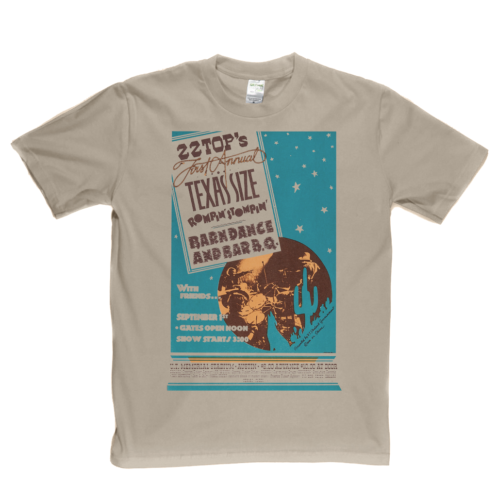 ZZ Top Texas Size Poster T-Shirt
