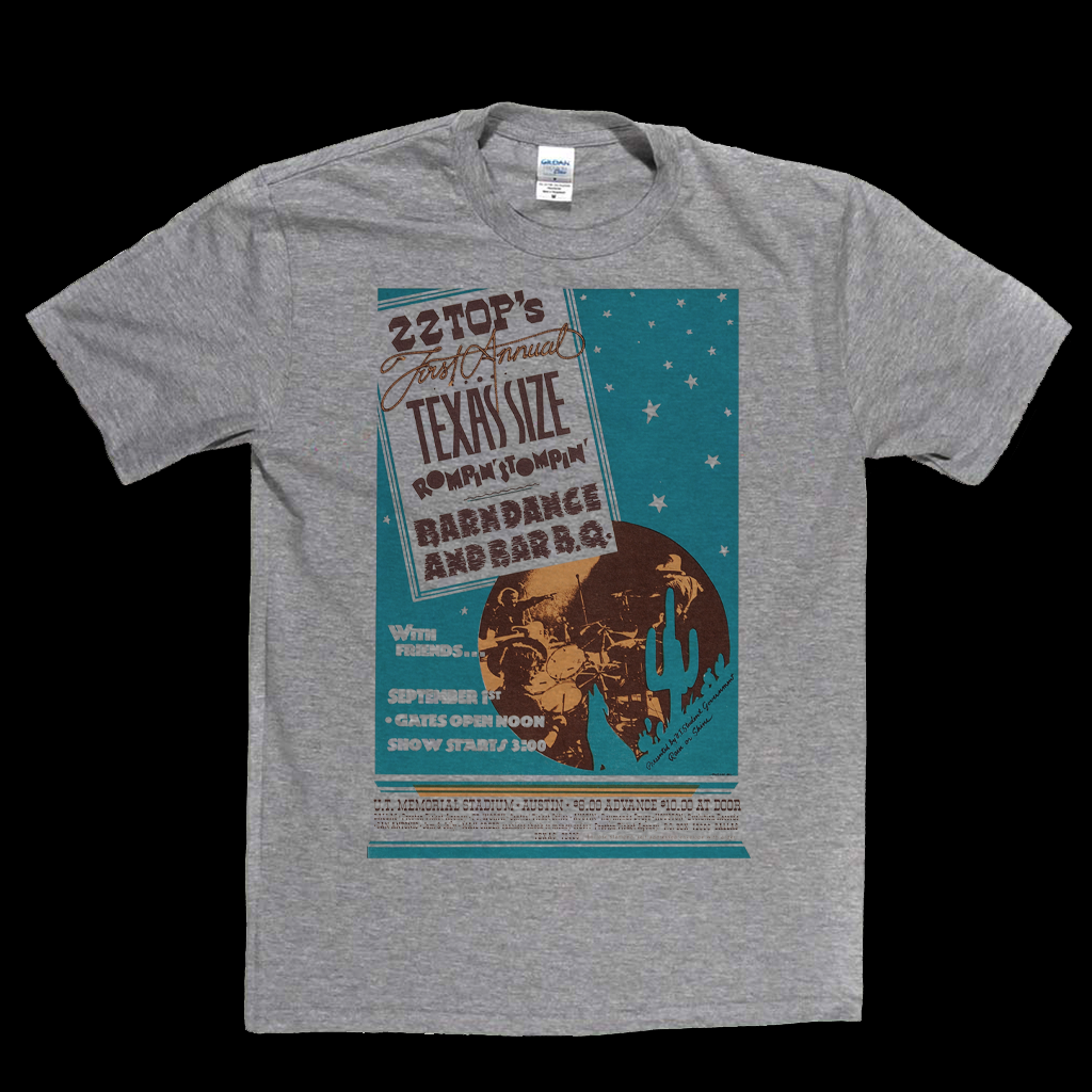 ZZ Top Texas Size Poster T-Shirt