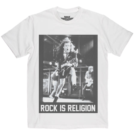 Rock is Religion Angus Young T Shirt