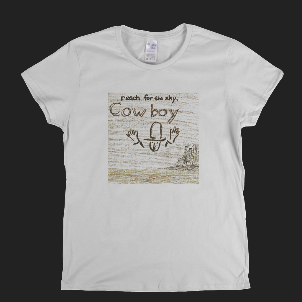 Cowboy Reach For The Sky Womens T-Shirt