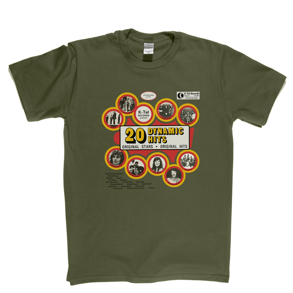 K Tel 20 Dynamic Hits T-Shirt