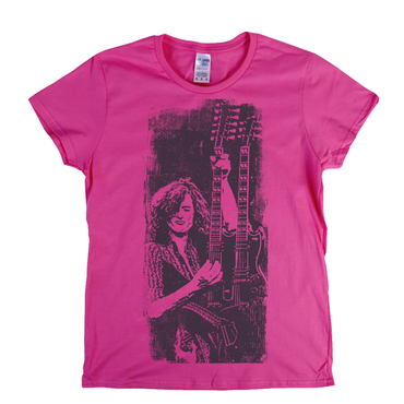 Jimmy Page Close Up Womens T-Shirt