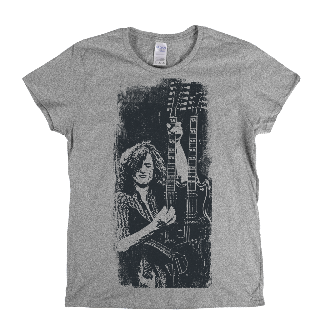 Jimmy Page Close Up Womens T-Shirt